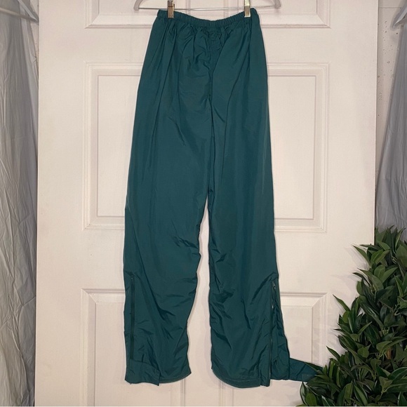 Vintage Nylon Rain Snow Pants Teal Green Size Medium - Picture 5 of 6